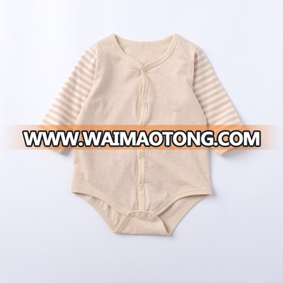 GOTS organic cotton baby clothes long sleeve Comfortable Organic Cotton Baby one piece Jumpsuit