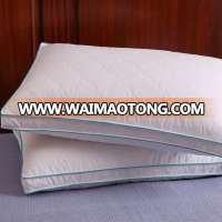 Polyester pillow/Microfiber fiber pillow /hotel /home white 100% cotton fabric 100% polyester filling soft pillow